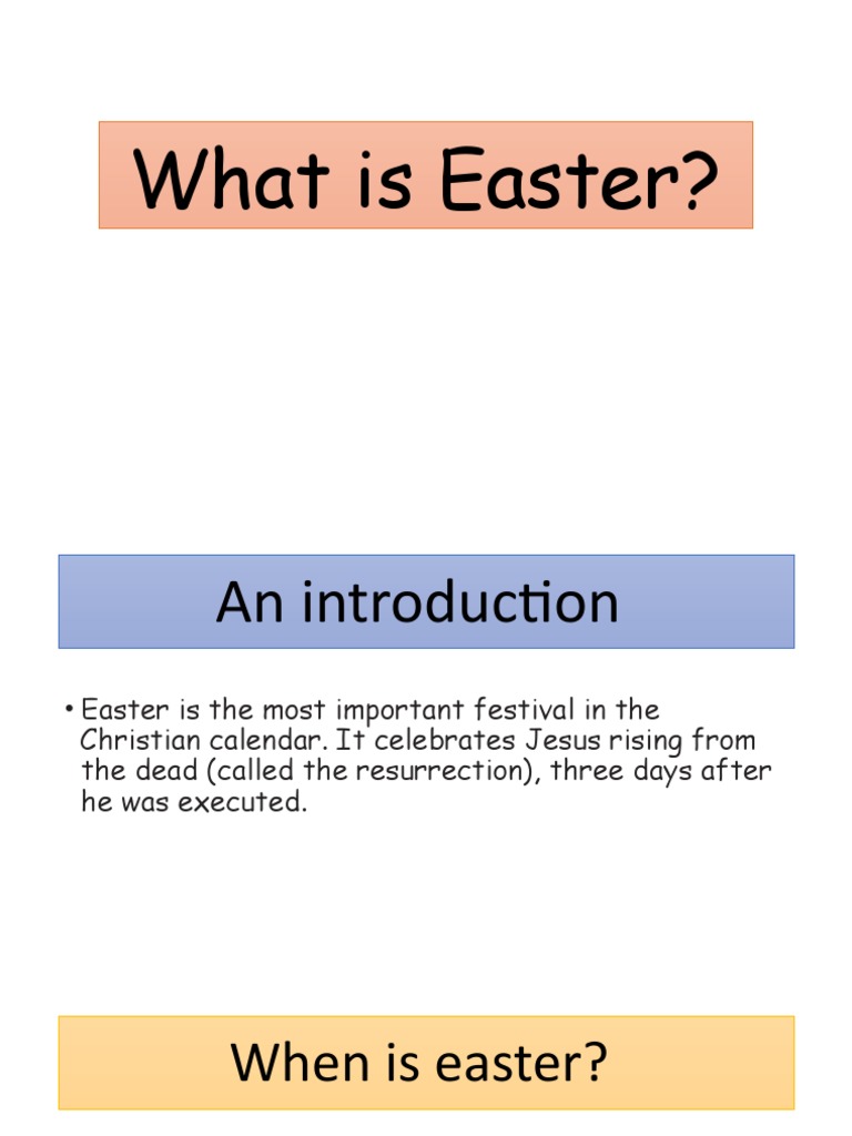 L3 What Is Easter PDF Easter Eucharist