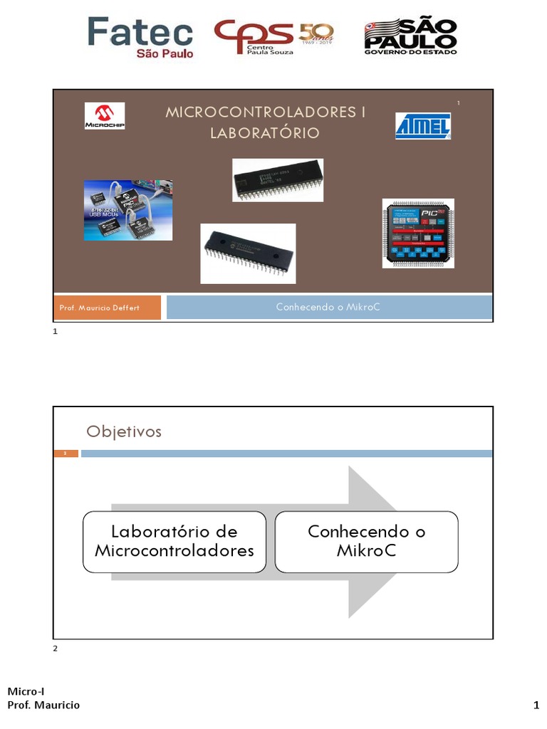 1-LAB-01 - Micro-I - Introdução MikroC - V2022 | PDF | Microcontrolador ...