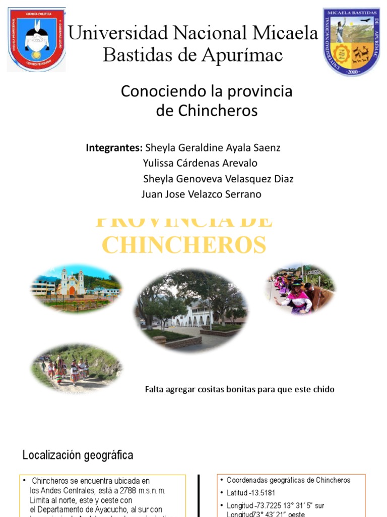 Provincia de Chincheros PDF
