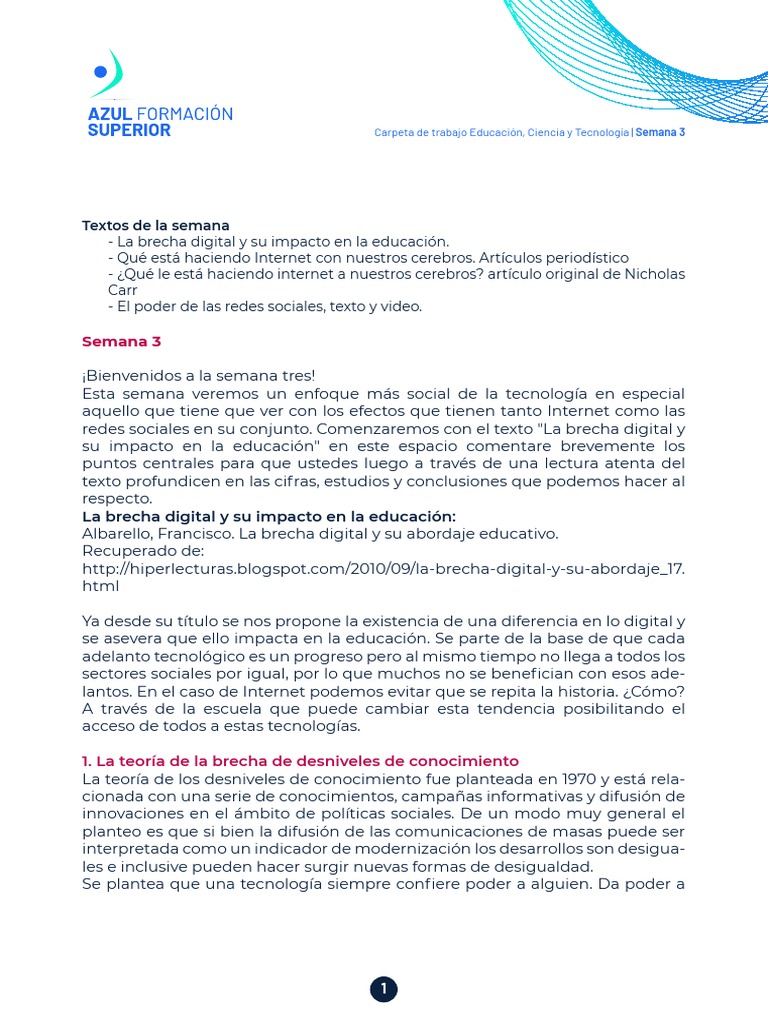 Impacto de Internet en Educación y Cerebros | PDF | Internet | Conocimiento