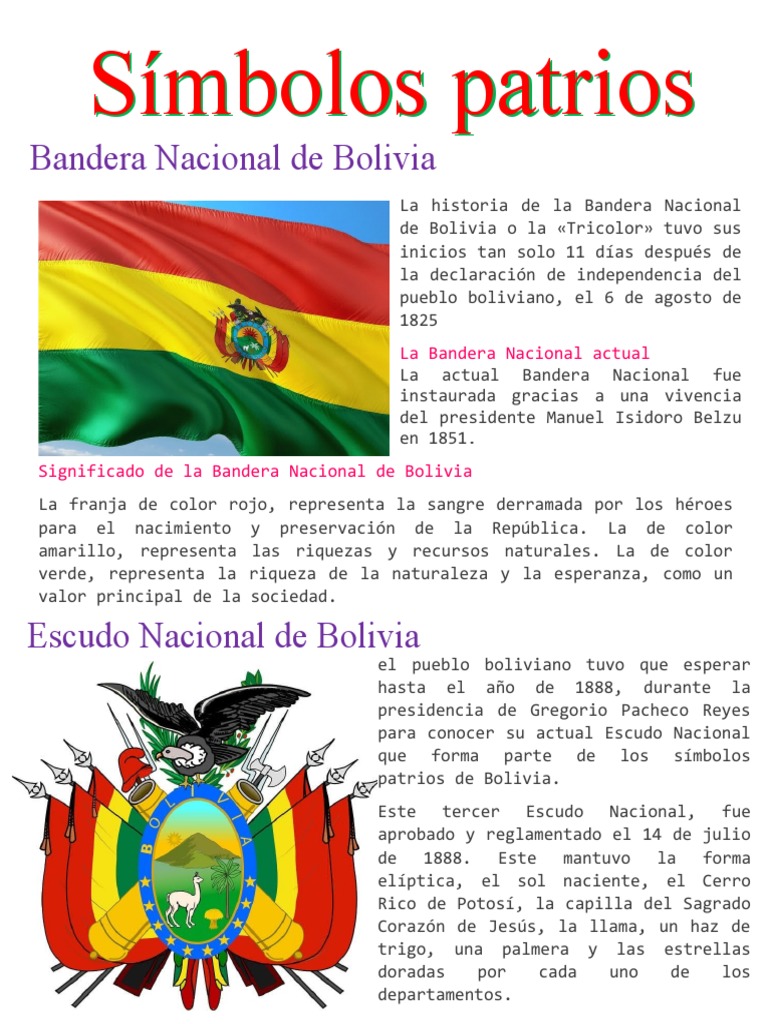 Simbolos Patrios | PDF | Bolivia | América del Sur