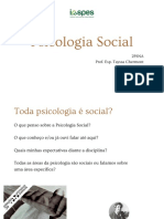1-Psicologia Social - Apresentação disciplina