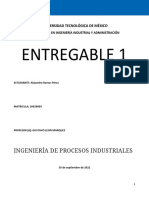 Entregable - 1 - INGENIERÍA DE PROCESOS INDUSTRIALES