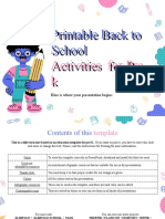 Printable Back To School Activities For Pre-K by Slidesgo