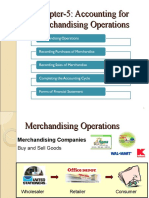 Accounting for Merchandising