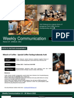 Starbucks Weekly Communication 14 - 20 March 2022