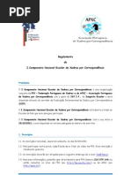 I Campeonato Nacional Escolar de Xadrez por Correspondência versão finalfinal
