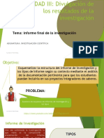 Clase 9 Informe Final de La Investigacion