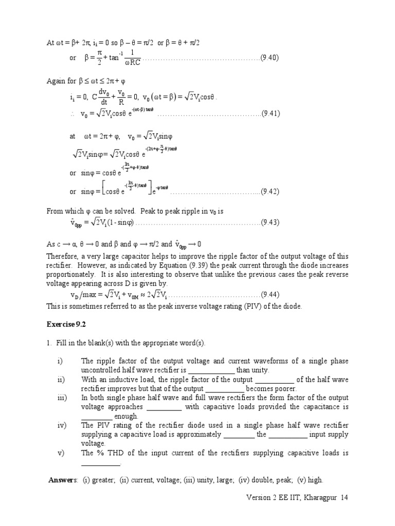 14 L9 (DK) (Pe) ( (Ee) Nptel) PDF Rectifier Power (Physics)