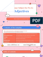 Grammar Subject For Pre-K - Adjectives by Slidesgo