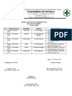 JADWAL KEGIATAN Posbindu November