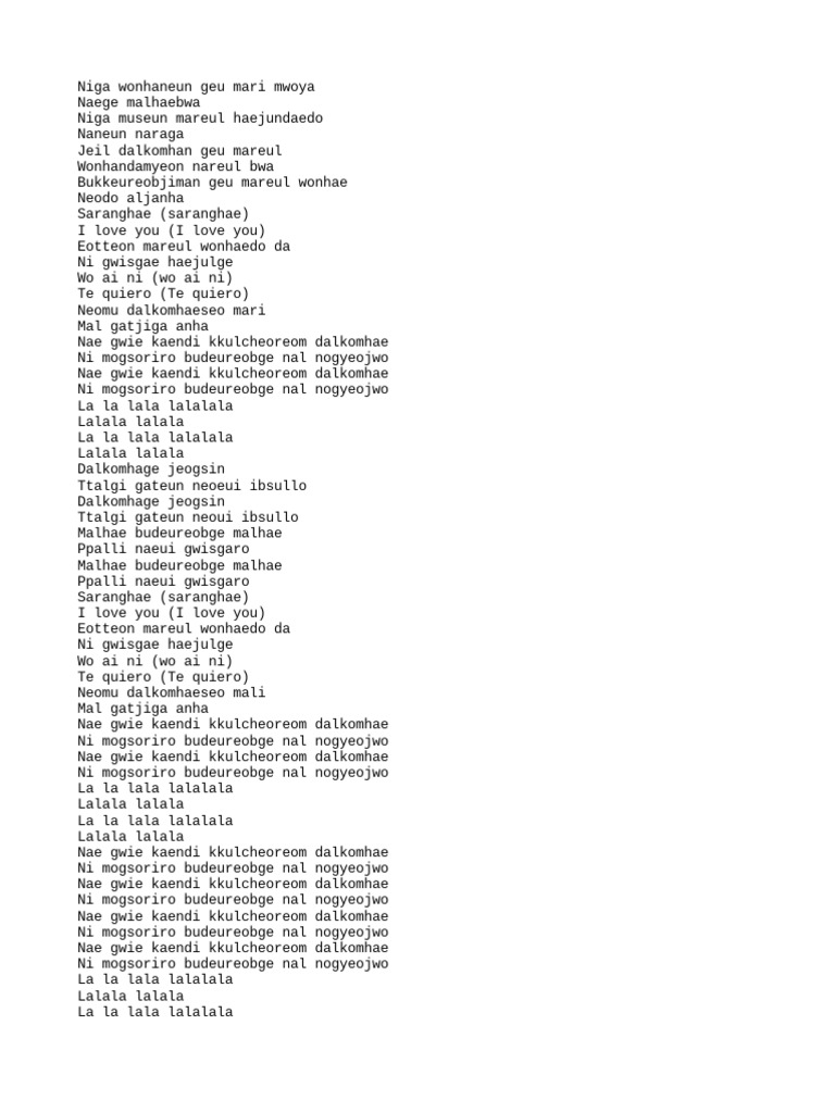 Candy in My Ears (Lyrics Romaji) PDF