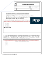 Avaliacao Final - Matematica Aplicada