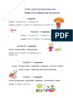 Structura Anului Scolar