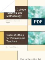 Educ 128 - Code of Ethics For Professional Teachers - Teachers' Creed - Psychology of A College Student - Abegayle P. Layaoen