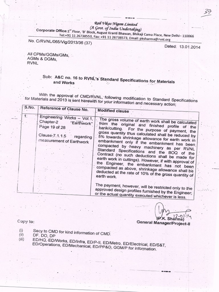Shrinkage Allowance Circular Slip16 PDF