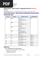 14.3.5 Packet Tracer - Basic Router Configuration Review - ITExamAnswers.Net