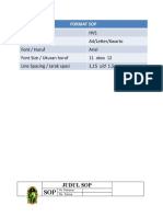 FORMAT SOP Penulisan Fix