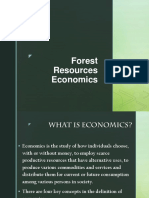 Forest Economics: Scarce Resources and Individual Choice
