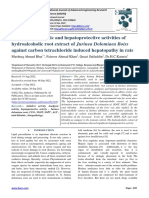 Antiulcer, Analgesic and Hepatoprotective Activities of Hydroalcoholic Root Extract of Jurinea Dolomiaea Boiss Against Carbon Tetrachloride Induced Hepatopathy in Rats