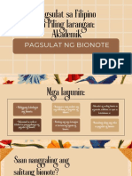 Pagsulat NG Bionote
