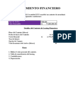 Arrendamiento financiero vehículo