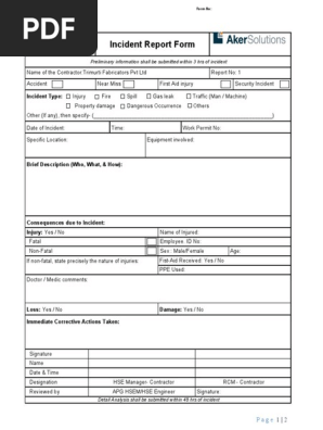 Incident Report