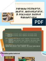 Paparan Deskriptif, Naratif, Argumentatif, Dan Persuasif Produk Barangjasa