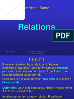 Relations and Binary Relations