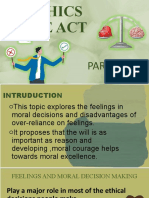 Reason vs Feelings in Ethics