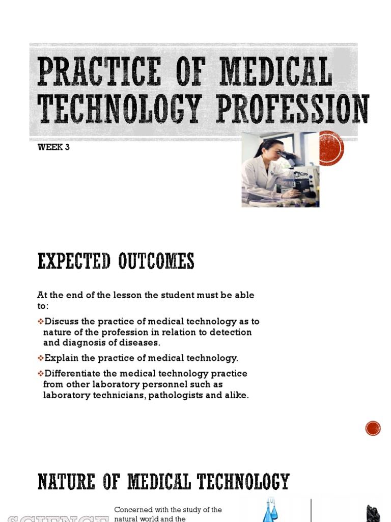 Medical Technology Overview | PDF | Medicine | Pathology