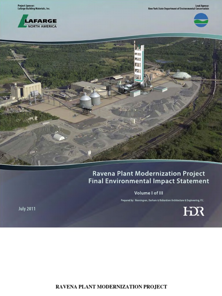 Lafarge Ravena Modernization FEIS Download Free PDF Air Pollution