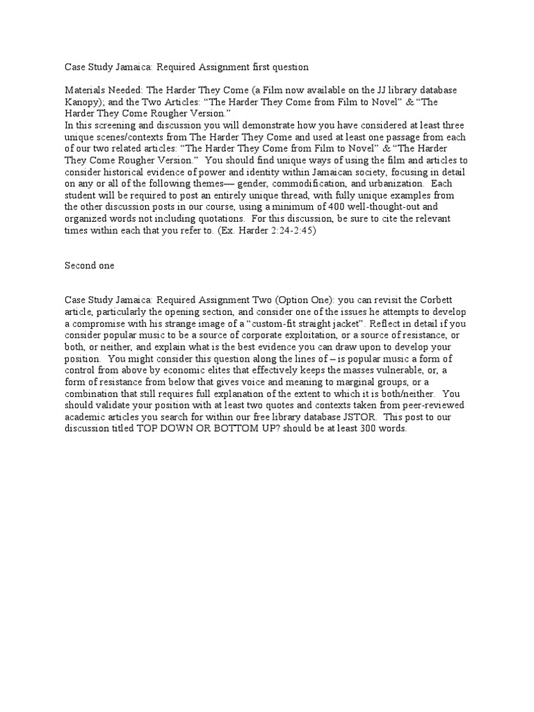 Analyzing Power in Jamaican Film & Music | PDF | Philosophy