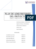 Plan de Adquisiciones Del Proyecto