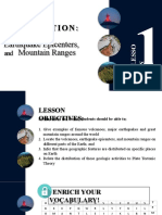 Lesson 1 - Distribution of Volcanoes, Earthquake Epicenters, and Mountain Ranges