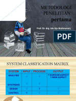 Presentasi Mata Kuliah Metodologi Penelitian Pertama 050321