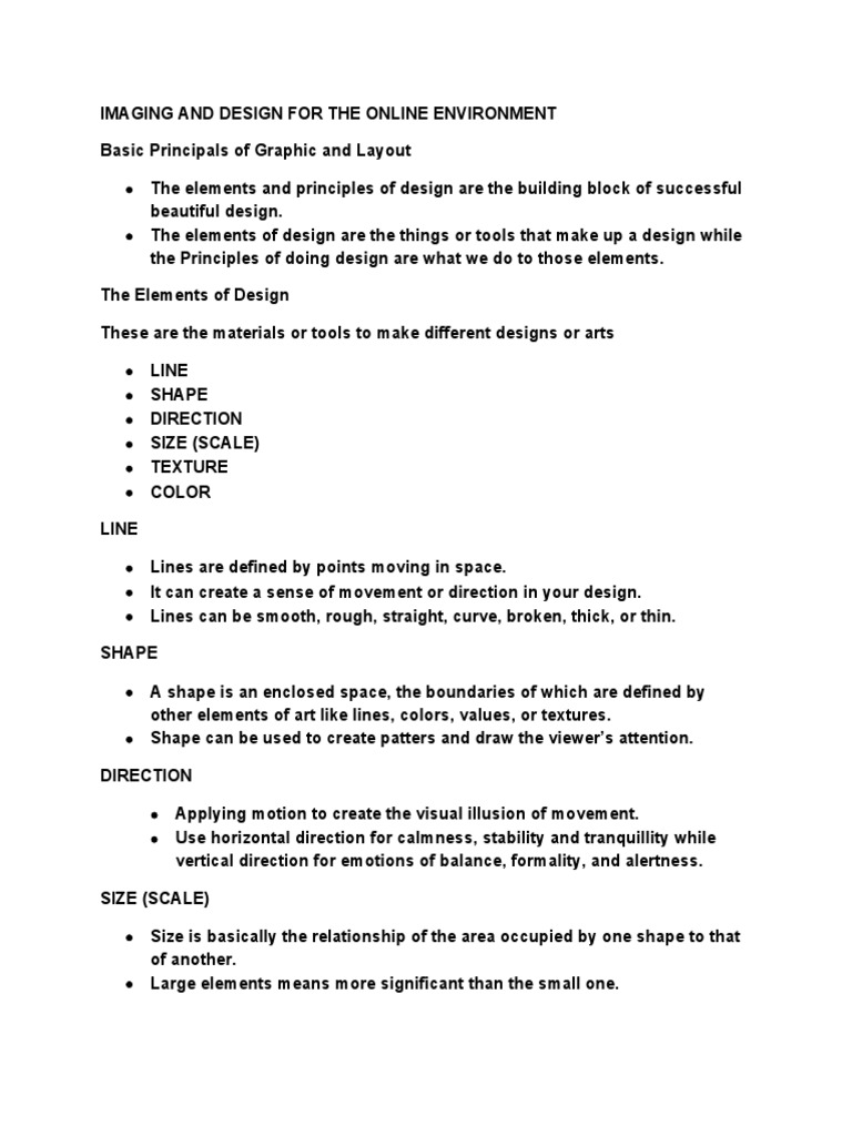 Graphic Design Principles for Web | PDF | Infographics | Design