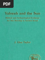 Download JSOT Yahweh and the Sun - Biblical and Archaeological Evidence for Sun Worship in Ancient Israel by tarasskeptic SN59784648 doc pdf