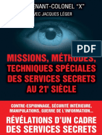 Missions, Méthodes, Techniques Spéciales Des Services Secrets Au 21e Siècle (Lieutenant-colonel X Jacques Léger [X Etc.) (Z-lib.org)