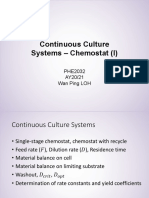 Chemostat (I) Continuous Culture Systems