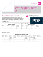 Sample PPE Request Form and Records
