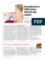 Nasenduschen in COVID-Zeiten: Hilfreich Oder Riskant?: Zimt Verbessert Prädiabetischen Stoffwechsel