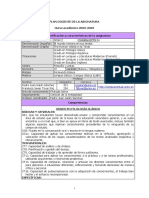 Plan Docente de La Asignatura Curso Académico 2022-2023 Identificación y Características de La Asignatura