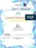 General Education 5 Purposive Communication Module 2
