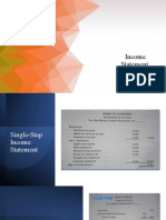 Income Statement Problem Solving