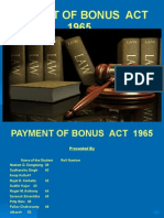 Payment of Bonus Act 19651