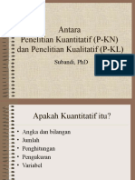 Antara Kuantitatif Dan Kualitatif