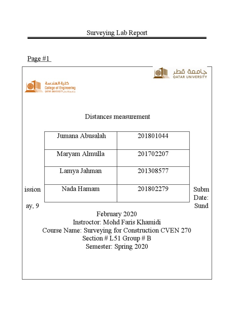 SURVEYING LAB REPORT EXAMPLE intelligence overview