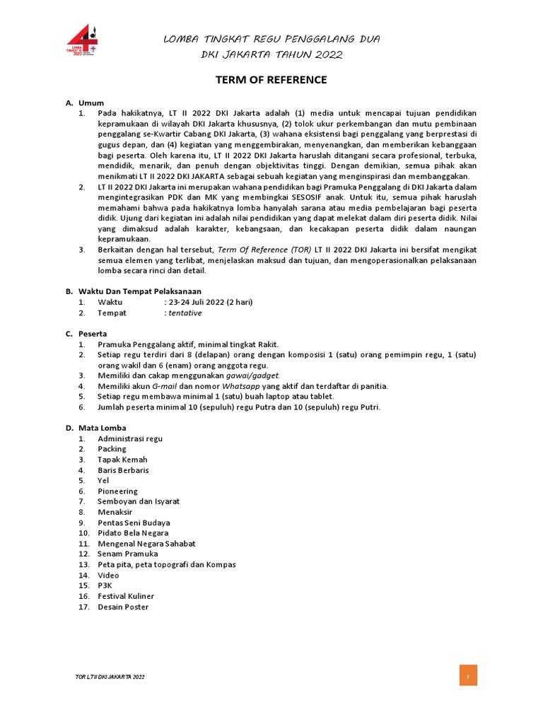 TOR LT II 2022 Final | PDF