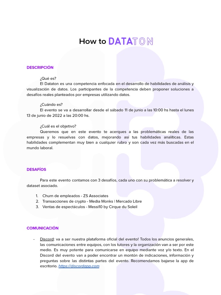 How To DATATON | PDF